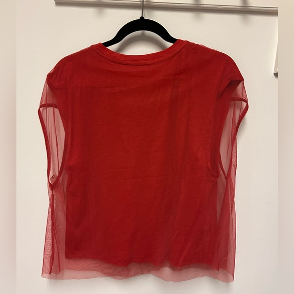 NWT Pilcro Graphic Band Tulle Tee / Red Horse 1976 - Picture 7 of 7